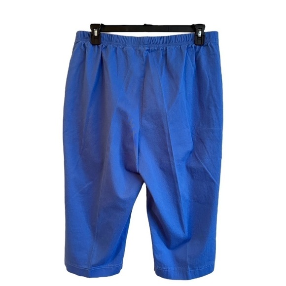 WHITE STAG, WOMENS, BLUE STRETCH CAPRIS. ELASTIC BACK WAISTBAND. SIZE XL(16-18) - Picture 5 of 7
